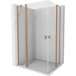 Mexen - mist duo cabine de douche pivotante 120 x 80 cm, transparent, cuivre brossé - 8a4 - 120 - 080 ... Mexen - mist duo cabine de douche pivotante 120 x 80 cm, transparent, cuivre brossé - 8a4 - 120 - 080 ...