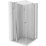 Mexen - mist duo cabine de douche pivotante 90 x 90 cm, transparent, chrome - 8a4 - 090 - 090 - 01 - ...