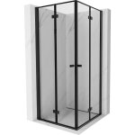 Mexen - mist - f duo cabine de douche pliante 90 x 90 cm, cadre noir, noir - 8a6 - 090l - 090p - 70 - ...
