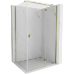 Mexen - mist h t cabine de douche � porte battante droite 120 x 80 cm, transparent, dor�e - 8a5t - 120 ...