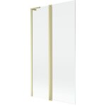 Mexen - mist l pare - douche 2 battants 100 x 150 cm, transparent, or bross� - 8a9l - 100 - 011 - 55 ...