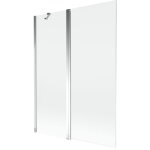 Mexen - mist pare - douche 2 volets 130 x 150 cm, transparent, chrome - 8a9 - 130 - 011 - 01 - 00