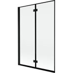 Mexen - mist pare - douche � 2 volets gauche 120 x 150 cm, cadre noir, noir - 8a9 - 120 - 002 - 70 - ...