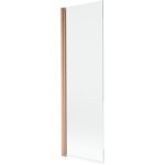 Mexen - mist paroi de baignoire 1 volet 60 x 150 cm, transparent, cuivre bross� - 8a9 - 060 - 001 - 65 ...