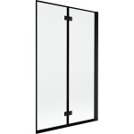 Mexen - mist paroi de douche 2 portes droite 110 x 150 cm, cadre noir, noir - 8a9 - 110 - 002 - 70 - ...