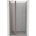 Mexen - mist porte de douche battante 70 cm, transparent, cuivre bross� - 8a4 - 070 - 000 - 65 - 00