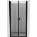 Mexen - mist porte de douche battante 80 cm, cadre noir, noir - 8a7 - 080 - 000 - 70 - 70