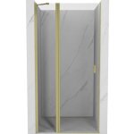 Mexen - mist porte de douche battante 80 cm, transparent, dor� bross� - 8a4 - 080 - 000 - 55 - 00