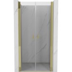 Mexen - mist porte de douche battante 90 cm, transparentes, dor�es - 8a7 - 090 - 000 - 50 - 00