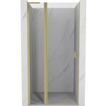 Mexen - mist l porte de douche pivotante 110 cm, transparent, or bross� - 8a4l - 110 - 000 - 55 - 00