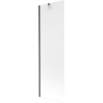 Mexen - next paravent de bain 1 - volet 60 x 150 cm, givr�, gris acier bross� - 895 - 060 - 000 - 00 ...