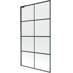 Mexen - next l paroi de baignoire 1 - volet 100 x 150 cm, motif noir, noir - 895 - 100 - 000 - 03 - 77 ...