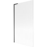 Mexen - next l paroi de baignoire 1 volet 100 x 150 cm, rayures, noir - 895 - 100 - 000 - 03 - 09 - 70 ...