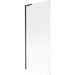 Mexen - next l paroi de baignoire 1 volet 80 x 150 cm, rayures, noir - 895 - 080 - 000 - 03 - 09 - 70 ...