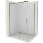 Mexen - omega cabine de douche coulissante 120 x 80 cm, transparent, or - 825 - 120 - 080 - 50 - 00