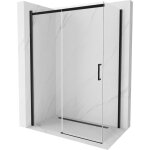 Mexen - omega cabine de douche coulissante 160 x 90 cm, transparent, noir - 825 - 160 - 090 - 70 - 00 ...