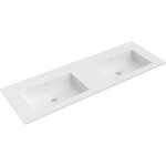 Mexen otis double vasque encastr�e dans le plan 141 x 46, 5 cm, blanc mat - 25181401d