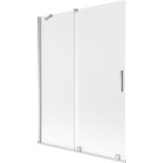 Mexen - paravent de baignoire coulissant 2 panneaux velar 130 x 150 cm, givre, chrome - 896 - 130 - 000 ... Mexen - paravent de baignoire coulissant 2 panneaux velar 130 x 150 cm, givre, chrome - 896 - 130 - 000 ...