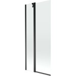 Mexen - paravent de baignoire flip 2 volets 80 x 150 cm, transparent, noir - 894 - 080 - 101 - 70 - 00 ... Mexen - paravent de baignoire flip 2 volets 80 x 150 cm, transparent, noir - 894 - 080 - 101 - 70 - 00 ...