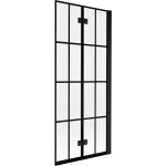 Mexen - pare - douche mist 2 volets droit 80 x 150 cm, grille noire, noir - 8a9 - 080 - 002 - 70 - 77 ...