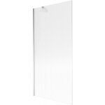 Mexen - paroi de baignoire 1 volet next 90 x 150 cm, stries, chrome - 895 - 090 - 000 - 00 - 09 - 01