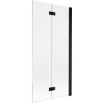 Mexen - paroi de baignoire mist 2 panneaux, droite 90 x 150 cm, transparent, noir - 8a9 - 090 - 002 - ...