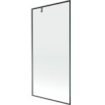 Mexen - paroi de baignoire next 1 battant 90 x 150 cm, motif noir, gun metal - 895 - 090 - 000 - 00 - ...