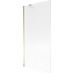 Mexen - paroi de baignoire next 1 volet 90 x 150 cm, ray�, dor� - 895 - 090 - 000 - 00 - 09 - 50