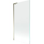 Mexen - paroi de baignoire en verre next l 1 - volet 90 x 150 cm, transparent, dore - 895 - 090 - 000 ...