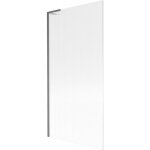 Mexen - paroi de douche baignoire next l 1 volet 90 x 150 cm, stries, gris canon brossé - 895 - 090 - ... Mexen - paroi de douche baignoire next l 1 volet 90 x 150 cm, stries, gris canon brossé - 895 - 090 - ...