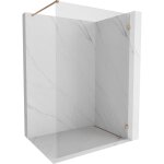 Mexen - paroi de douche lunar walk - in droite 60 x 200 cm, transparent 8 mm, cuivre bross� - 830 - 060 ...