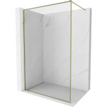 Mexen - paroi de douche walk - in kioto - xf avec cadre 60 x 202 cm, transparent 10 mm, dor� - 800 - ...