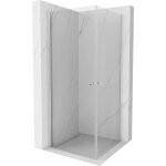 Mexen - pretoria duo cabine de douche pivotante 70 x 70 cm, transparent, chrome - 852 - 070 - 070 - 02 ...