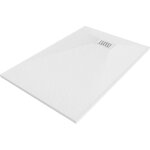 Mexen - receveur de douche rectangulaire hugo smc 110 x 70 cm, blanc, cache blanc - 42107011 - w