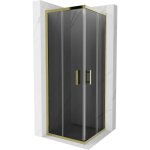 Mexen - rio cabine de douche carr�e 70 x 70 cm, graphite, or - 860 - 070 - 070 - 50 - 40