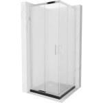 Mexen - rio cabine de douche carre 80 x 80 cm, givre, chrome + receveur plat, noir - 860 - 080 - 080 ...