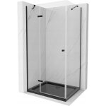 Mexen - roma cabine de douche battante 120 x 90 cm, transparent, noir + receveur plat, noir - 854 - 120 ... Mexen - roma cabine de douche battante 120 x 90 cm, transparent, noir + receveur plat, noir - 854 - 120 ...