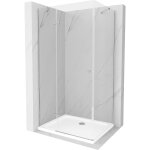 Mexen - roma cabine de douche pivotante 120 x 100 cm, transparente, chrome + receveur plat - 854 - 120 ... Mexen - roma cabine de douche pivotante 120 x 100 cm, transparente, chrome + receveur plat - 854 - 120 ...