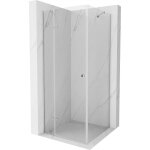 Mexen - roma cabine de douche pivotante 90 x 90 cm, transparent, chrome - 854 - 090 - 090 - 01 - 00