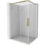 Mexen rox duo cabine de douche coulissante 110 x 95 cm, transparent, or - 8c2d - 110 - 095 - 50 - 00