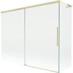 Mexen rox l paroi de baignoire � 2 vantaux coulissants 190 + 90 x 150 cm, transparent, or bross� - 8c9l ...