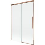 Mexen rox paroi de baignoire coulissante � 2 panneaux 120 x 150 cm, transparent, or rose - 8c9 - 120 ...