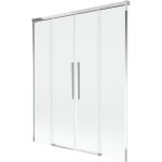 Mexen rox paroi de baignoire coulissante � 2 volets 150 x 150 cm, transparent, chrome - 8c9 - 150 - 002 ...