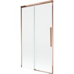 Mexen rox paroi de douche 2 vantaux coulissante 100 x 150 cm, transparent, or rose - 8c9 - 100 - 001 ...