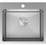 Mexen solix vier en acier inoxydable 1 bac 500 x 450 mm, inox hc - 6402501000 - 01hc