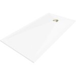 Mexen - stone + baignoire composite rectangulaire 180 x 70 cm, blanc, couvercle doré - 44107018 - g Mexen - stone + baignoire composite rectangulaire 180 x 70 cm, blanc, couvercle doré - 44107018 - g