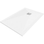 Mexen - stone + receveur de douche en composite rectangulaire 90 x 70 cm, blanc - 44107090