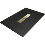 Mexen - toro receveur de douche rectangulaire smc 140 x 80 cm, noir, cache en or - 43708014 - g