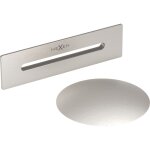 Mexen - uni bonde  trop - plein pour baignoire autoportante, nickel bross - 5100 - 97