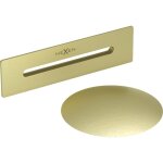 Mexen - uni clapet avec trop - plein pour baignoire autoportante, or bross - 5100 - 55